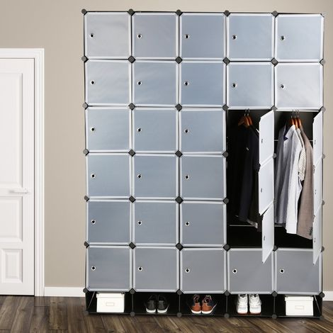 Xxl schranksystem mit 25 fachern