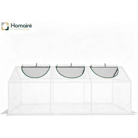 Weißes modulares Gewächshaus 180 x 60 x 60 cm HOMAIRE (1/5)