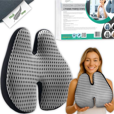 CUSCINO LOMBARE ORTOPEDICO PER SEDIA DA AUTO E UFFICIO (1/5)