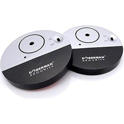 Alarme de fenêtre ultra fine de sécurité, alarme puissante de 100dB et capteurs de vibrations, alarme antivol au design moderne et ultra fin avec support adhésif (1/5)