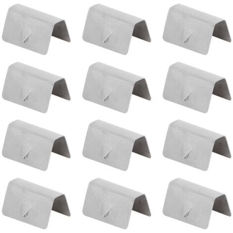 QORVA- Clips de retenue de fixation en acier inoxydable, 12 pièces, canal de déflecteur de pluie et de vent pour voiture, adaptés à HEKO G3 (1/5)
