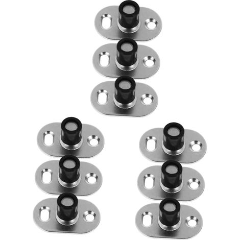 9 pièces guide de sol pour porte coulissante, inox (1/5)