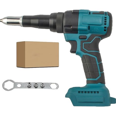 Rivettatrice elettrica con motore brushless, funzionamento automatico, non necessita di batteria o spina. (1/2)