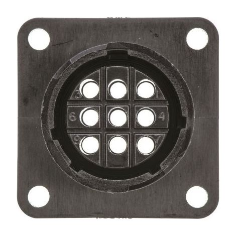 Conector de crimpado de 9 vías para montaje en panel Te connections 452-6613