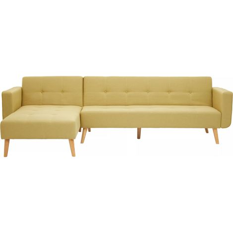 Premier Housewares Hansa Large Olive Velvet Sofa (1/5)