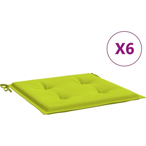 Maison Exclusive - Cuscini per Sedia 6 pz Verde Intenso 40x40x4 cm Tessuto Oxford