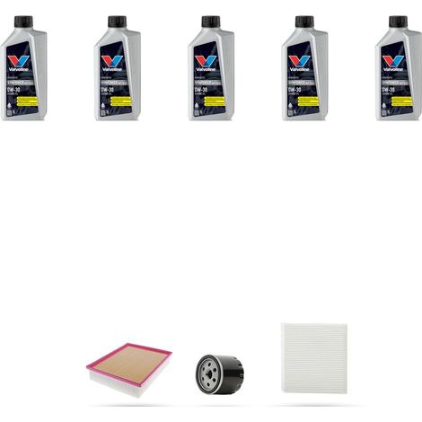 Kit tagliando 3 FILTRI e 5L OLIO compatibile con Audi A3 (8V1,8VK) 1.5 30 g-tron 8v 96kw 2018 (1/5)