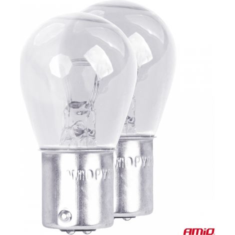 Ampoules halogènes P21/5W BAY15D 12V, lot de 2, blister amio-03353 (1/3)