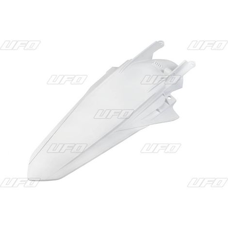 Guardabarros trasero UFO para KTM EXC 125 '20-'21, EXC/excf(EXC-F) 150/250/300/350/450/500 TPI '20-2023, color blanco, 2020 (con pasadores), enduro.
