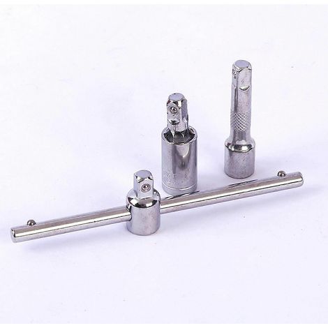 Kit d'outils de réparation automobile 46 pièces comprenant une clé à cliquet à douille 1/4 pouce et une clé dynamométrique. (1/4)