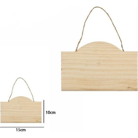 TrAdE Shop Traesio - Decorazione In Legno Decoupage Da Appendere Con Corda Insegna 15 X 10 Cm 74199a -