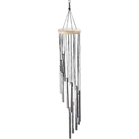 1 Article Carillon a Vent Exterieur Bambou,Carillon Exterieur Jardin,Carillon à Vent avec 12 Tubes en Aluminium Carillon Éolienne (1/4)