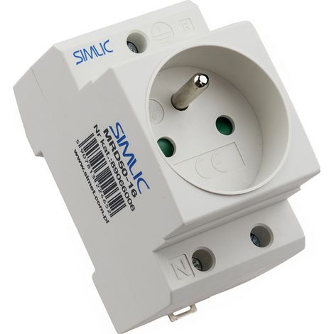 Servicesteckdose 2P+PE 16A 230V für Tragschiene MRD50-16 89066006