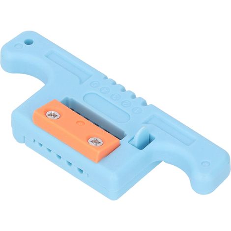 Pince à dénuder pour câbles optiques 1,9-3,0 mm, couteau d'ouverture longitudinale AUA-05, couteau à dénuder au centre du faisceau, bleu (1/5)