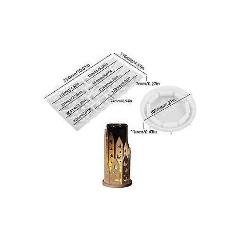 Silikonform für handgefertigte Ornamente, Hausformen, Kerzenständer und Harzkunstformen, Silikonstruktur zum Basteln S(S)