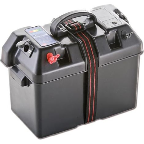 Cassetta batteria 100a con maniglia mm 190x360x260 h