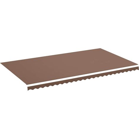 Tessuto di Ricambio per Tenda da Sole Marrone 6x3,5 m (1/4)