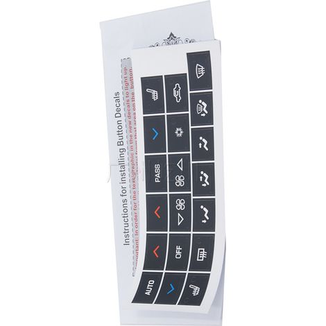 Le TZ-12 convient aux pièces automobiles Buick, aux autocollants de tableau de bord, aux autocollants de garniture intérieure et aux autocollants de boutons des modèles 2005-2009. (1/2)