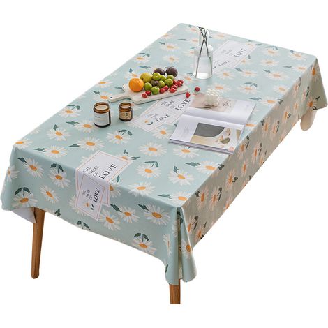 Nappe de jardin, nappe rectangulaire en PVC pour table basse, tapis de table (1/5)