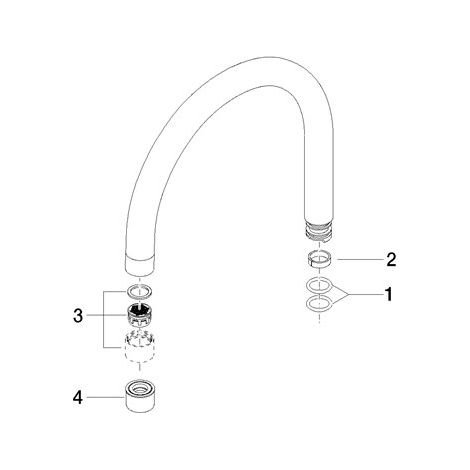 Dornbracht 90282206300-00 Bec Pièces de rechange
