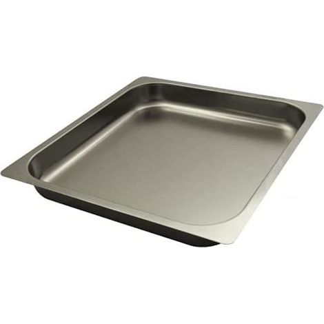 Abert teglia Gastronorm 1/2 acciaio inox 18/10 professionale bordo piano h 65 mm