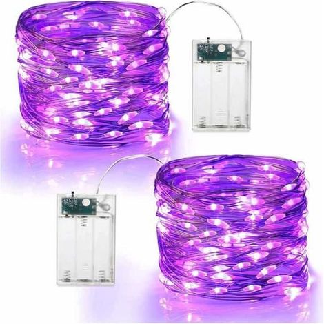 Guirlande lumineuse - FOLAYA - 6M - 60 LED - Piles - Extérieur/Intérieur (1/3)