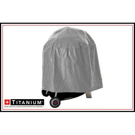 Housse Barbecue rond TITANIUM® - ARGENT (1/4)