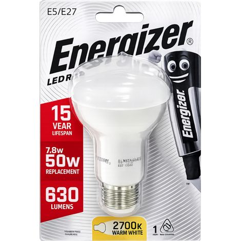 Ampoule LED réflecteur R63 E27, 630 lumens, 2700K, 7.8W/50W