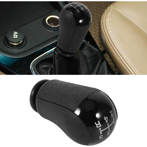 Pomo de palanca de cambios MT de 5 velocidades en color negro para Ford Focus Mondeo MK3 S-MAX (1/5)