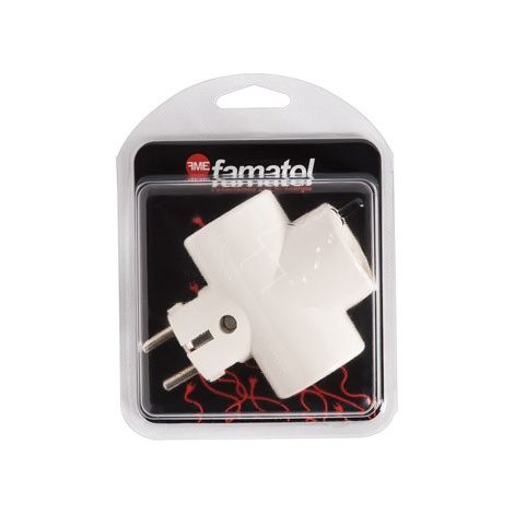 ADAPTADOR TRIPLE TT CERAMICA 16A 250V -