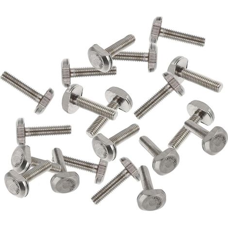 20 Pièces Boulon en T Filetée en Acier Inoxydable, Vis de Serrage (1/5)