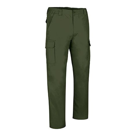Pantalón multibolsillos de corte clásico Roble M Verde militar