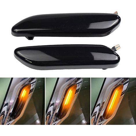 Paire de clignotants latéraux à LED noir fumé pour Mini Cooper R60 Countryman 2010-2017 Mini R61 Paceman 2012-2017 (1/5)