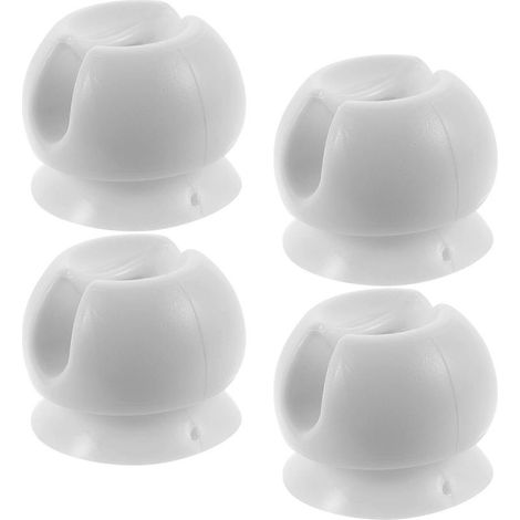 Set mit 4 Zahnbürstenhaltern mit Saugnäpfen, wandmontierter Zahnbürstenhalter (1/5)