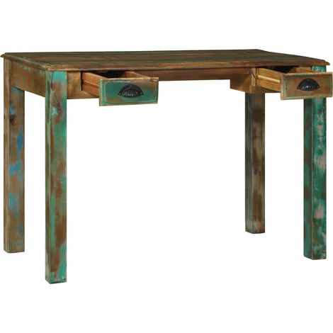 Maison Exclusive - Schreibtisch Braun 112 x 55 x 76 cm Massives u (1/5)