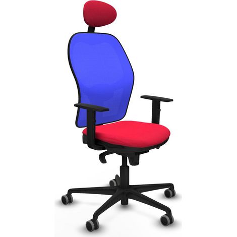 Sedia Ufficio con Poggiatesta Jorquera Piqueras y Crespo 1D036G1 Rosso (1/5)