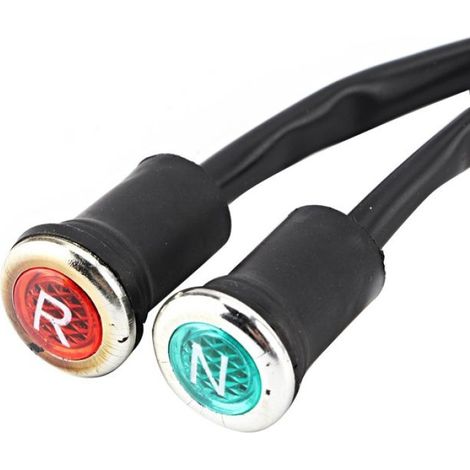 Voyant lumineux moto Témoin Lumineux Rouge Vert de Moto Voyant Changement de Vitesse Inversé et Neutre auto frein (1/4)
