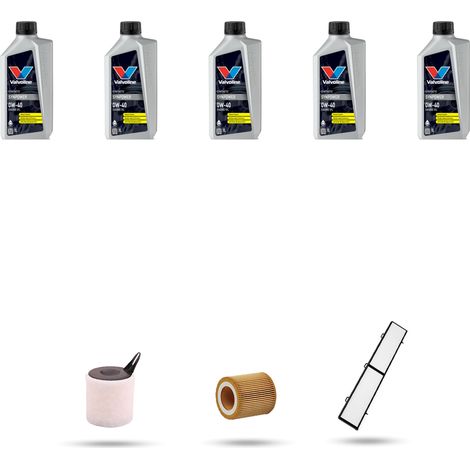 Kit tagliando 3 FILTRIe 5L OLIO compatibile con Bmw serie 3 (E90,E91,E92,E93) 320i 125kw dal 2006 (1/4)