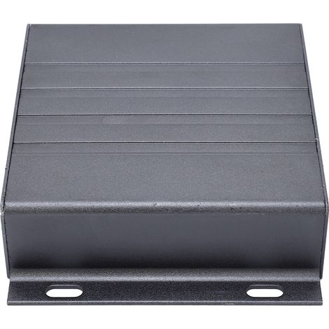 Carter intégré d'unité d'entraînement, gris fer sablé, dimensions 31×129,7×100 mm, boîtier robuste pour motorisation. (1/5)