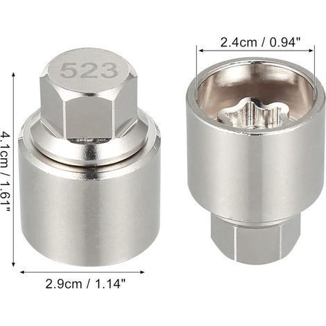 523 Clé Démontage Serrure Douille Écrou Antivol de Roue Voiture pour VW Touareg Magotan Tiguan Phaeton (1/3)