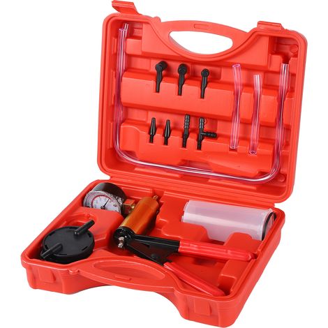 Kit de pompe à vide manuelle pour purge de frein, testeur d'aspiration faible, outil de diagnostic magnétique portatif (1/5)