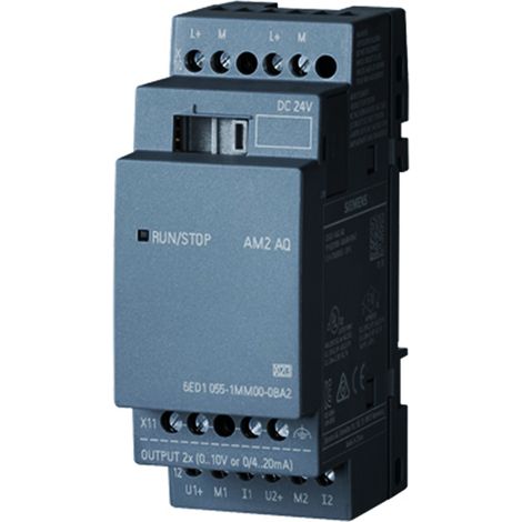 Siemens LOGO AM2 AQ 0 ... 10 V, 0/4 ... 20 mA para LOGO 8, 6ED10551MM000BA2