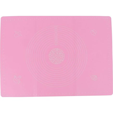 Silicone Kneading Mat with Scale, Non-Slip Baking Mat, Heat Resistant up to 230°C, Oven-Safe for Rolling Dough with Reinforced Non-Slip Base (1/5)