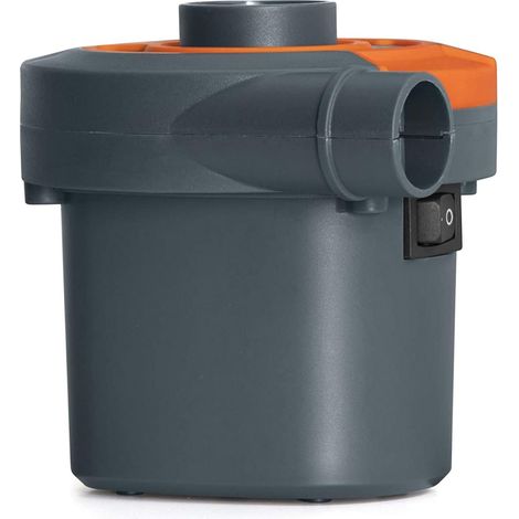 Pompa di Gonfiaggio Elettrica 12 Volt Colore Grigio 3 Adattatori per Valvole (1/5)