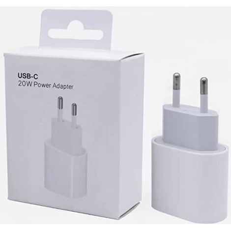 Chargeur Rapide 20W - Adaptateur USB C - Compatible iPhone 13/12/11/SE - Galaxy S22 - Blanc (1/4)