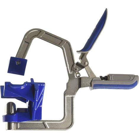 1 pince d'angle à 90°, adaptation automatique à l'épaisseur du matériau, pour assemblage d'angles et joints en T, menuiserie et meubles (1/5)