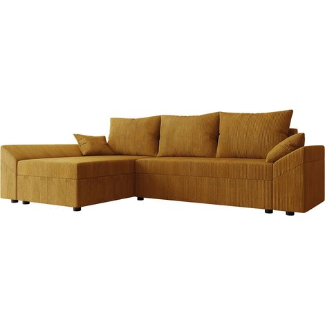 Sofá rinconero Memphis 104, Poso 01, Función de descanso, Almacenaje, 240x140x82cm, 0