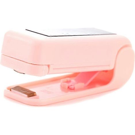 Scelleuse plastique Package sac de rangement mini Handy Sticker et joints pour alimentaire collation cuisine rose (1/5)