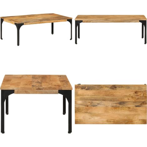 Couchtisch 100x55x35 cm Massivholz Mango - Couchtisch - Holztisch - Mangoholz - Wohnzimmerschmuck - Beistelltisch - Home & Living (1/5)