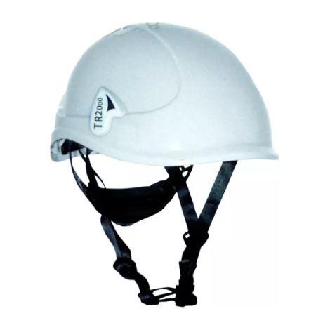 Casque de chantier TR 2000 avec jugulaire 4 points Tractek - Blanc